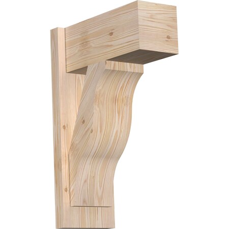 Ekena Millwork Funston Block Smooth Outlooker, Douglas Fir, 7 1/2"W x 16"D x 24"H OUT08X16X24FST05SDF